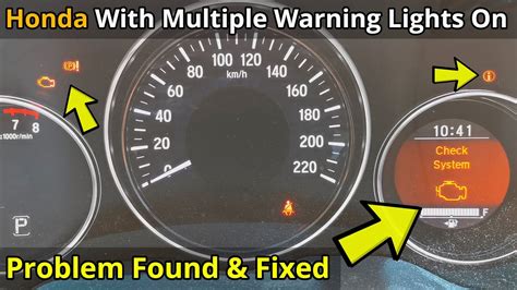 Dashboard went blank and it was determined that the Gauge Control Unit malfunctioned. . Brake system warning light honda hrv